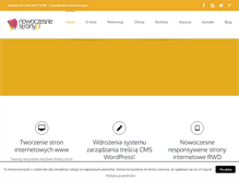 Tablet Screenshot of nowoczesnestrony.pl